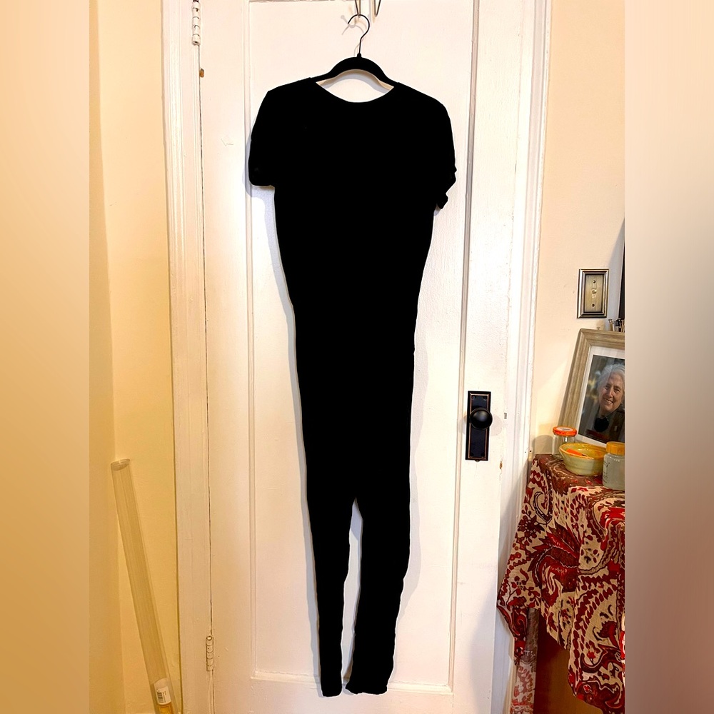 Moss Copenhagen cap-sleeved backless jumpsuit